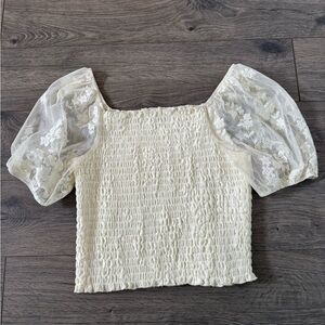 Elegant Cream Lace Blouse